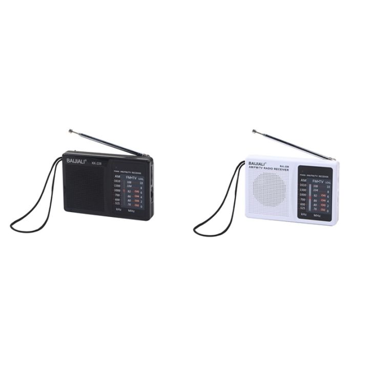 Mini Radio Receiver Retro Radio Versatile FM AM Full-Wave Band Portable ...