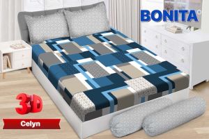 SPREI BONITA KARET Uk KING 180X200 - MOTIF TERBARU