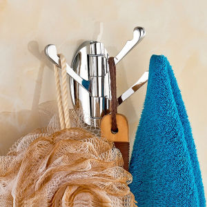 MẮC TREO QUẦN ÁO ĐỒ DÙNG PHÒNG BẾP DỤNG CỤ 3 CHIA INOX CAO CẤP