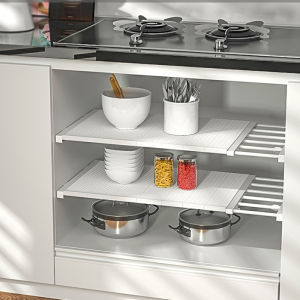 ขยายได้ตู้เสื้อผ้าชั้นวางปรับเล็บชั้นวางตู้เสื้อผ้าแบบแยกช่องOrganizer Partition Rack