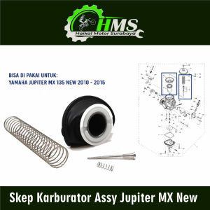 Skep Karburator Assy Jupiter MX New - Sekep Piston Gas Karbu Vakum Vacum Skep Karbu Yamaha MX New