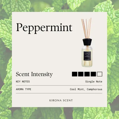 [KIRONA SCENT] Lemongrass Insect Repellent Reed Diffuser | Spa White 110ml | Home Decor Fragrance