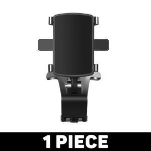 Universal Car Phone Mount 360 Degree Rotation Multifuntion Car Phone Holder with Clip for Dashboard / Sun Visor / Rearview Mirror / Tabletop Holder