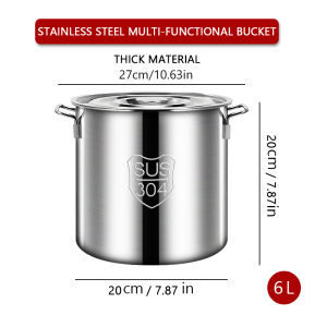 Premium Stainless Steel Stockpot with Lid - Induction Ready Heat-Resistant Dishwasher Safe