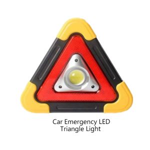 Car Emergency LED Triangle Light Triangle Work Lights Warning Light Solar Rechargeable Emergency Light Lampu Kecemasan
