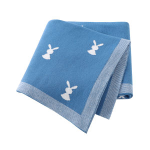 Newborn Baby Blanket Cotton Knitted Infant Bed Sleeping Covers Quilts 100*80CM Toddler Boy Girl Stroller Wrap Swaddle Super Soft