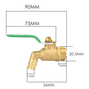 Ball Valve Faucet Thicken 1/2 3/4 Inch Copper Quickly Open Hot Water Nozzle For Boiler