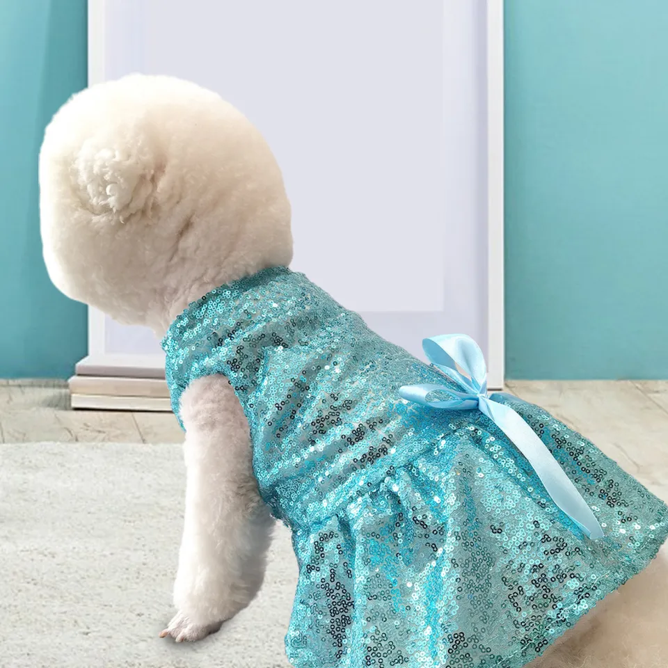 Mua váy tặng băng đô Váy 2 dây ren trắng điệu dà cho chó mèo - MixASale