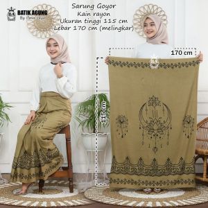 Sarung Batik Rayon Motif Lotus | Seragam Wrna Soft