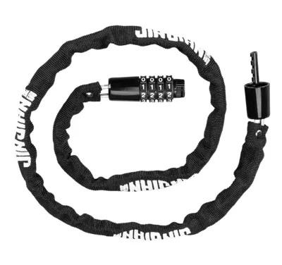 Premium 4 Digit Resettable Password Bicycle Lock Heavy Duty Anti-Theft Bike Lock 1 Meter Long Bikes Chain Lock for e-Bikes Motorcycles Bicycles Doors Gates Fences Grills Scooter - SG Stock