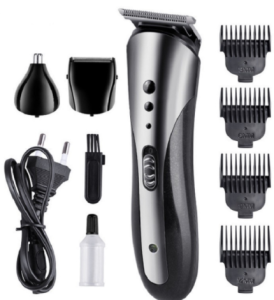 Kemei 3 in 1 Hair Clipper Hair Trimmer Rechargeable Electric Beard Nose Ear Shaver Professional Waterproof Wireless Razor Beard Hair Shaver KM-1407