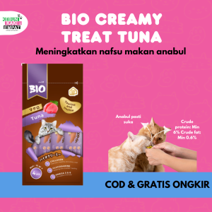 Snack Kucing BIO CREAMY TREAT 60gr Cemilan