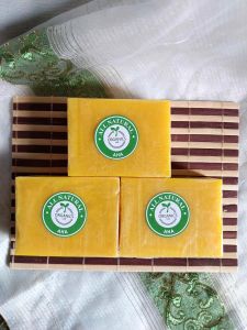 ALL NATURAL(ORGANICS) AHA WHITENING SOAP - 135 Grams (3 Pcs.)
