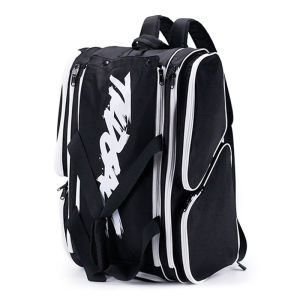 TINYAT Portable Waterproof Pickleball Bag Paddle Sports Backpack Paddle Gym Bag Padel Rackets Holds 4 Paddles