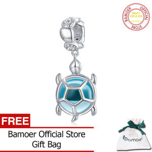 BAMOER 925เงินสเตอร์ลิงซีรีย์ Elves สีน้ำเงินจี้คอเต่าสำหรับสร้อยข้อมือสร้อยข้อมือสร้อยข้อมือสร้อยข้อมือทำเครื่องประดับ SCC1804