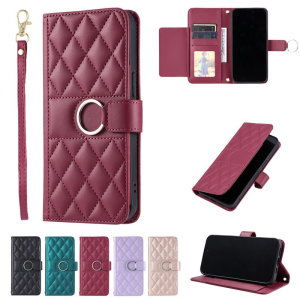 Leather Wallet Cards Solt Case For Samsung Galaxy A10 A10E A20 A20E A30 A30S A40 A50 A50S A51 A515F A70 A70S A71 A715F 4G Flip Phone Stand Cover With Lanyard