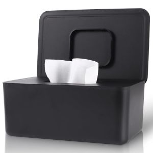 Baby Dispenser Dispenser Baby Case Baby Wipe Holder for Fresh Non-Slip Case Wipe Container with Sealing Design Lid (Black)