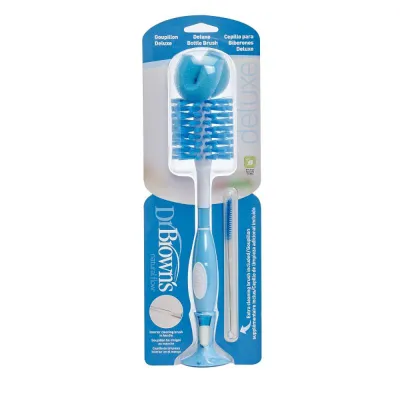 Dr. Browns Deluxe Feeding Bottle Cleaning Brush Blue