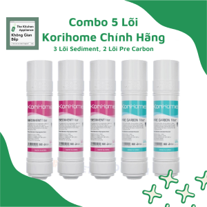 (WPK-G61) Bộ Lõi Lọc Nước Korihome Chính Hãng Made In Korea - Áp Dụng Cho Model Korihome 10 Lõi