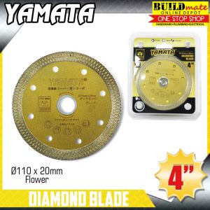 BUILDMATE YAMATA 110 x 20mm Thin Diamond Disc for Grinder Flower Pattern