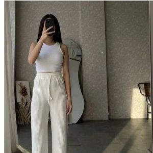 ROMO Celana Hornet - Celana Kulot Knit Tali Serut Bahan Knit Hornet Prtemium