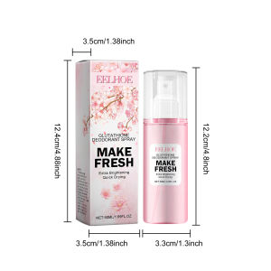 🔥EELHOE Glutathione Deodorant Spray Body Odor Remover Antiperspirant Armpits Immediately Dry Odor Inhibition 50ml