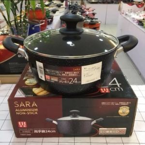 Nồi chiênránsàonồi nấu canh trống dính hàng Nhật SARA cao cấp