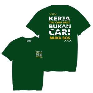 kaos kerja itu cari duit kain katun combet kaos kata kata kaos viral kaos pria distro kaos terbaru Baju Unik Combed Keren