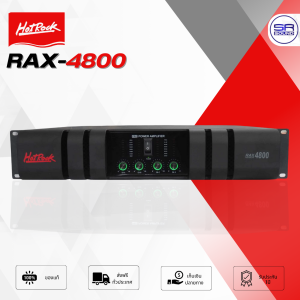 HOTROCK RAX-4800 Power Amplifier เพาเวอร์แอมป์ คลาส H 4CH 800 วัตต์ ขนาด 2U แอมป์ขยายเสียง แอมป์บ้าน RAX4800