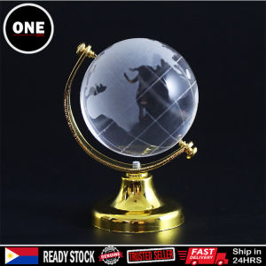 Mini Globe Crystal Ball DIY Rotatable Gift Creative Earth Desktop Ornaments Car Decoration Toy for kids