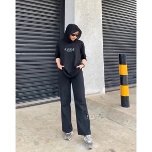 Celana Jeans - Celana Wanita - Kulot Jeans Highwaist - Kulot Jeans Snow - Kulot Jeans moszza higwits