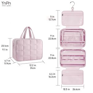 Large Hanging Toiletry Bag toiletries organizer with Jewelry Compartment hygiene kit organizer