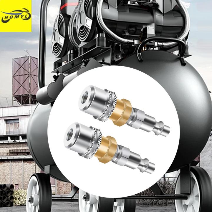 Homyl 2Pcs Air Chuck 1/4 Fnpt Closed Flow Portable Multifunction Quick