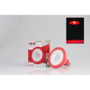 EVE หลอดไฟ พาร์ 38 PAR หลากสี หลอดแอลอีดี LED สีน้ำเงิน สีแดง สีเหลือง และสีเขียว ขนาด 8W ขั้วหลอด E27