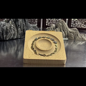 Elegant Sturdy Alloy Bracelet with Antique Silver Rhinestones and Brass Designs Portable Accessory for Everyday Wear