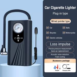 Portable Air Pump Car Tyre Inflator Tyre Pressure Pump wireless automobile Motorcycles Bicycles充氣泵
