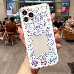 Tempat Kartu TPU Slot Cangkang Lunak untukVIVO Y17 Y15S Y17S Y35 Y36 Y100 Y200E V30 V30 PRO Y22S Y16