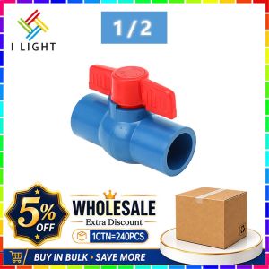 (Wholesale/1 CTN)PVC Fittings Union Patente Pipe Gate Ball Valve 1/2",3/4",1" Water Pipe Joint