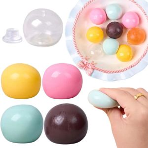 N6MBRH Fillable DIY Empty Ball Skin Soft TPR Colorful DIY Pressure Ball Kit Creative 3.6cm Handmade Ball Skin Craft Making Accessory