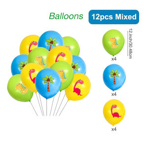 Dinosaur Theme Party Disposable Tableware for Kids Party Set banner Decorations disposable tableware Supplies