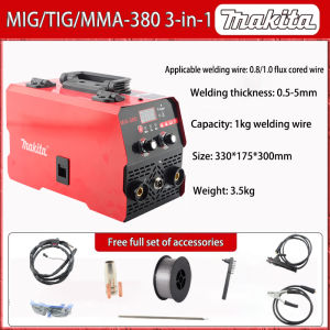 MIG/TIG/MMA-380 3-in-1 MAKITA Welding Machine HD Digital Display Portable Inverter Welding Machine