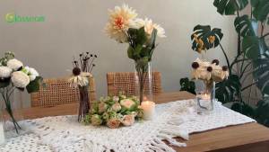 Glasseam Hurricane Glass Candle Holders Set of 6Clear Cylinder Candle Holders for Pillar CandlesModern Floating Candles for Centerpieces VasesCandle Holders for Table Centerpiece4+6+82.6in