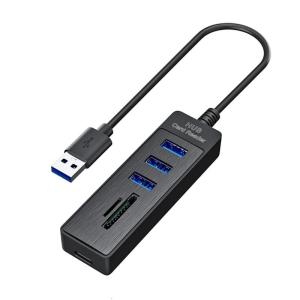5Gbps Data Transfer Hubs 1x USB3.0 2x USB2.0 Slots SDTF Reader For External Storage Devices