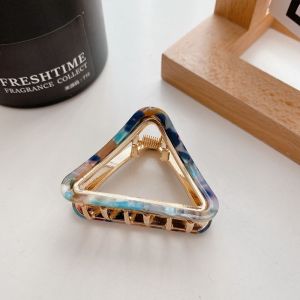 ED Small Size Acetic Acid Hair Claw Korean Style Multicolor Geometry Shark Clip Trendy Hair Accessories Triangle Hair Crab Clip Wedding