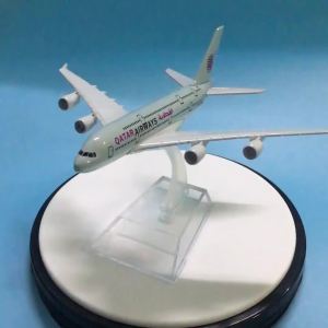 2025JASON TUTU 16cm QATAR Airways Airbus A380 Airplane Model Airplane Diecast Metal 1/400 Scale Planes