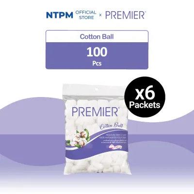 Premier Cotton Balls (100s) x 6 Packets