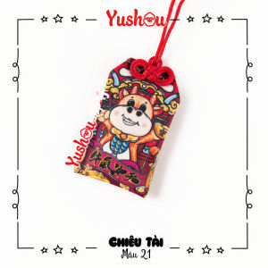 Móc Khóa Yushou Tiền Tài - Trâu Phát Tài (Kiểu Omamori) Có sẵn
