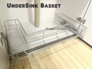 Undersink U Shaped Pull Out Basket/ Stainless Steel Under Sink Pull Out Rack