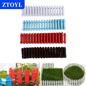 [COD]🔥🔥🔥ZTOYL 100x5cm Miniature Fairy Garden Wood Fence Doll House DIY Accessories Decor