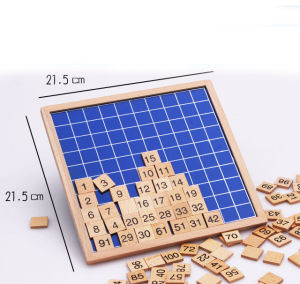 Bộ Bảng Gỗ Số Tập Đếm 1-100 Montessori Dành Cho Trẻ Em Mẫu Giáo - Đồ Chơi Giáo Cụ - Toy